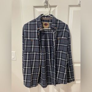 Boston Traders blue and pink flannel